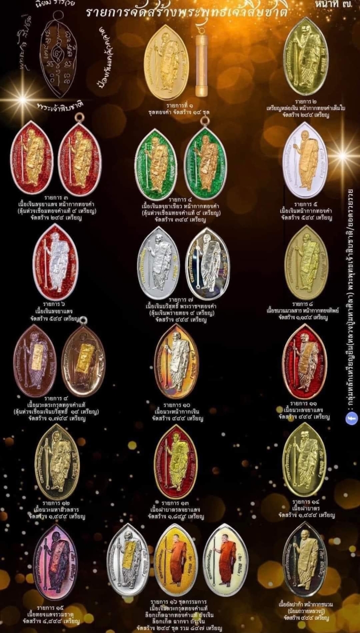 8Jan25 (60)dp3.jpg - เหรียญพระเจ้าสิบชาติ หลวงปู่มหาศิลา สิริจันโท(พระราชวัชรธรรมโสภณ) ธรรมอุทยานหลวงปู่ศิลา สิริจันโท จ.กาฬสินธุ์ ปี2566 เนื้อโลหะ หน้ากากทองชนวน | https://kamulet.in.th